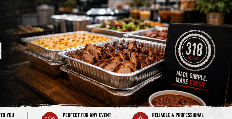 Corporate catering buffet